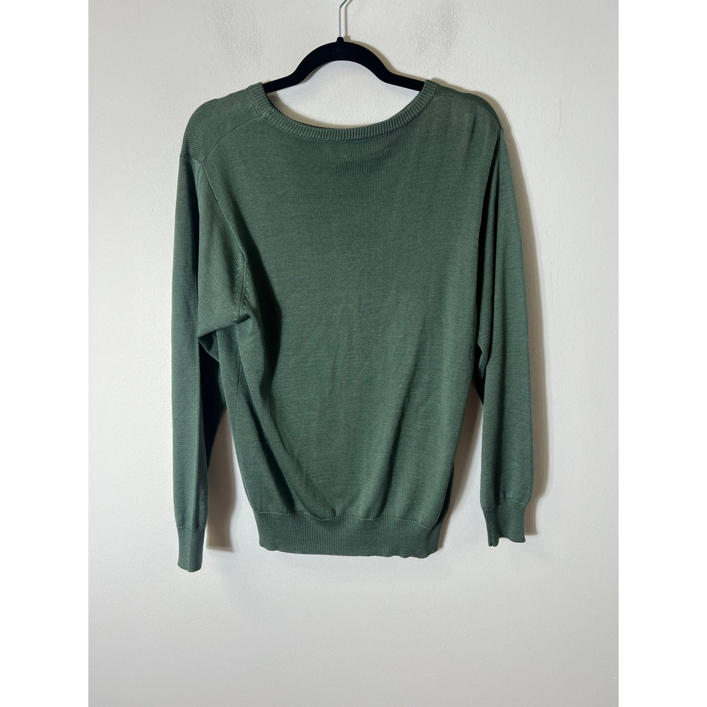 Belford Green Long Sleeve Knit Shirt Sz M