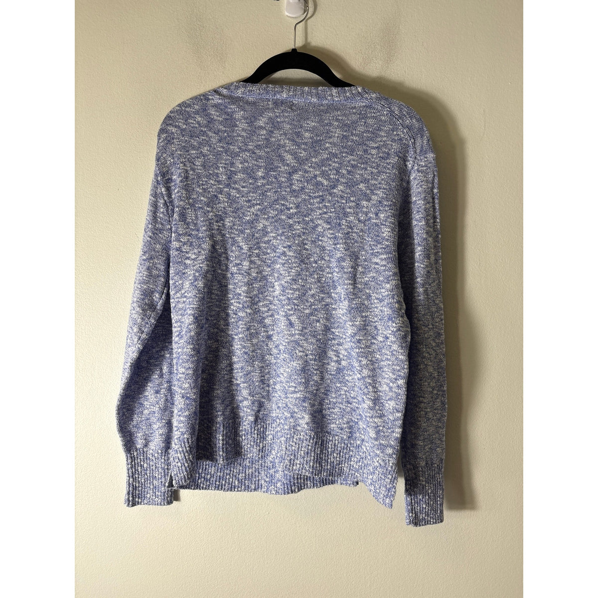 J.Crew Blue Heathered Long Sleeve Crew Neck Sweater Sz S