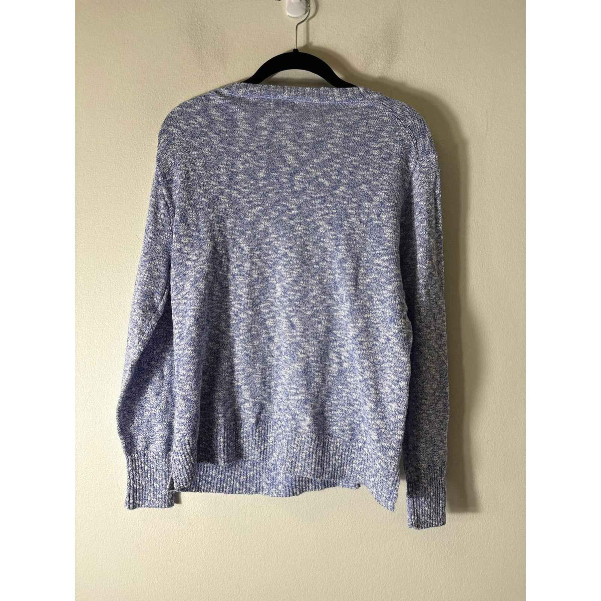 J.Crew Blue Heathered Long Sleeve Crew Neck Sweater Sz S