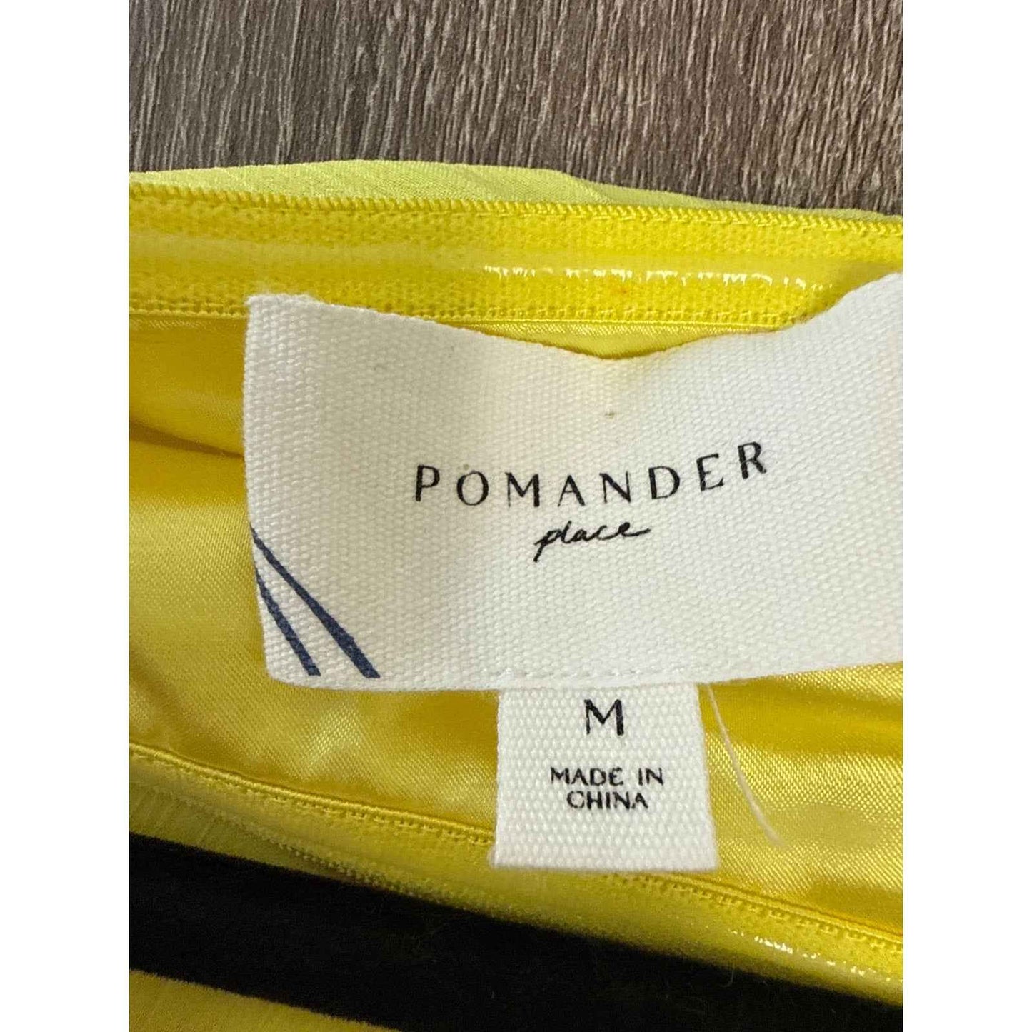 Pomander Place Bright Yellow One Shoulder Floor Length Dress Sz M