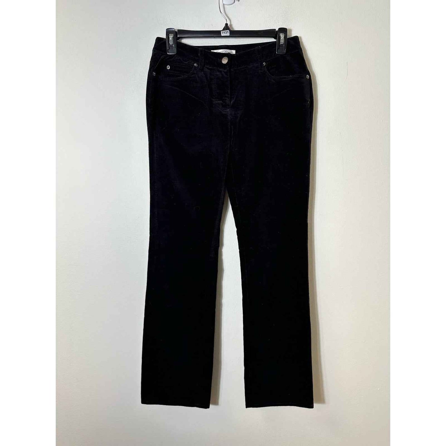 Kenneth Cole New York Black Velvet Bootcut Pants Sz 2