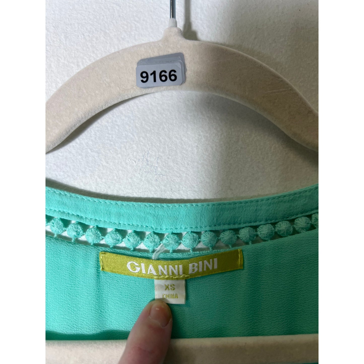 Gianni Bini Mint Flutter Sleeve Mini Dress Sz XS