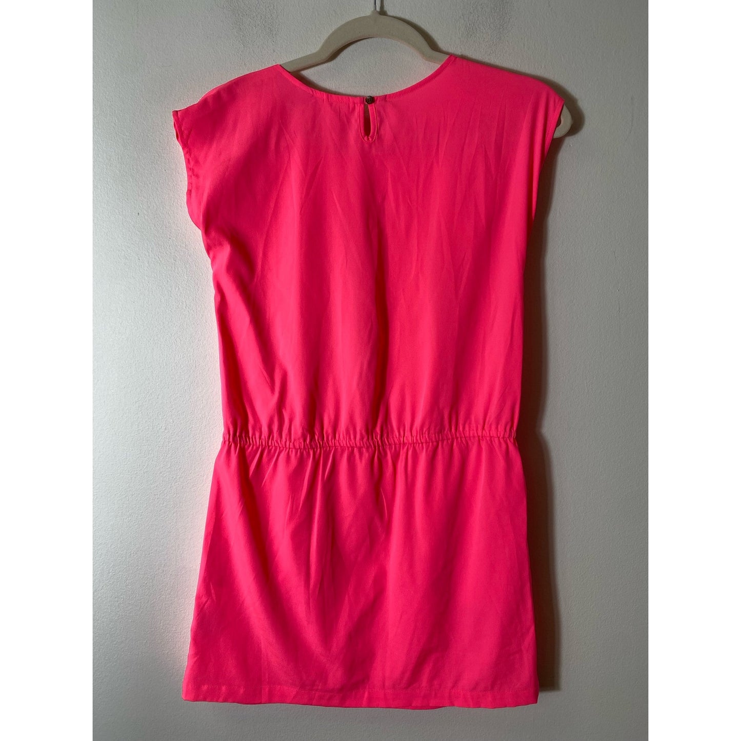 Girls Scotch Rbelle Hot Pink Cap Sleeve Dress Sz 12