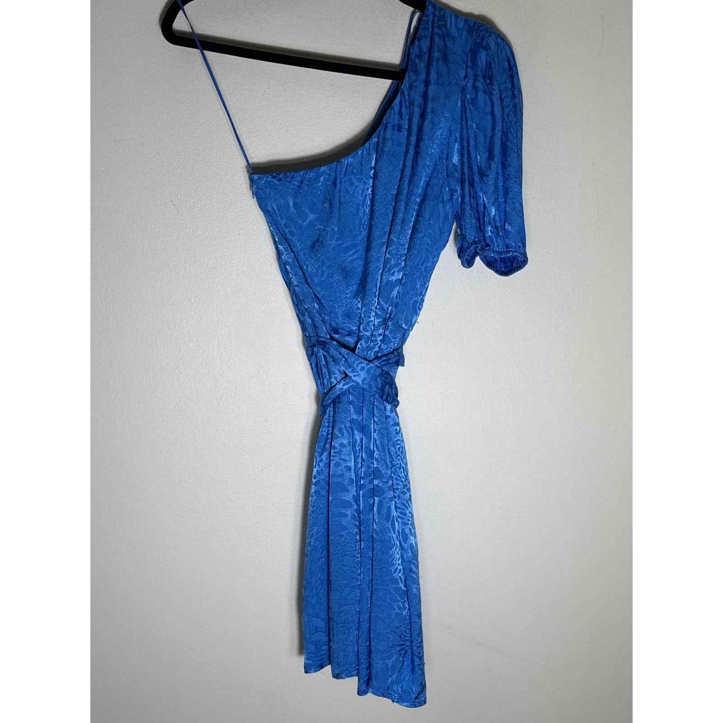 Adalyn Rae Blue One Shoulder Mini Dress Sz S
