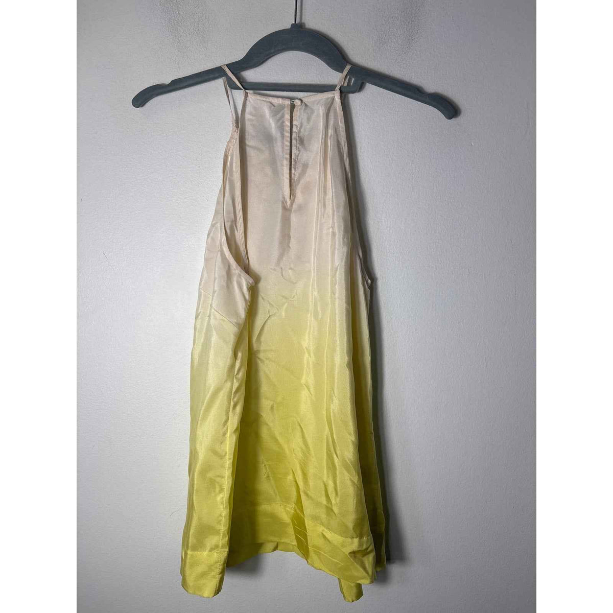 BCBG Yellow Hombre Flowy Beaded Top Sz XS