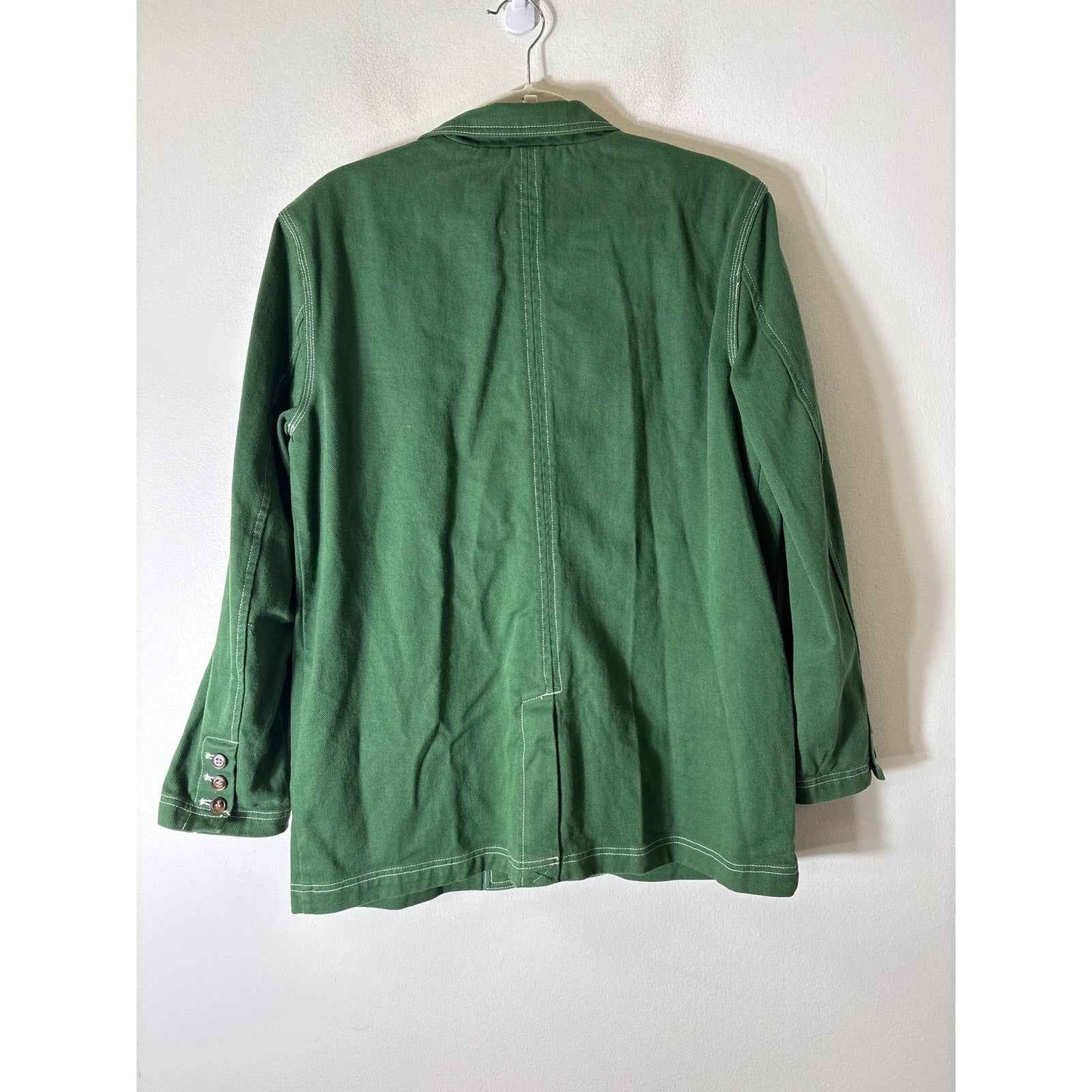 BLANKNYC Deep Green Big Spin Denim Blazer Sz L