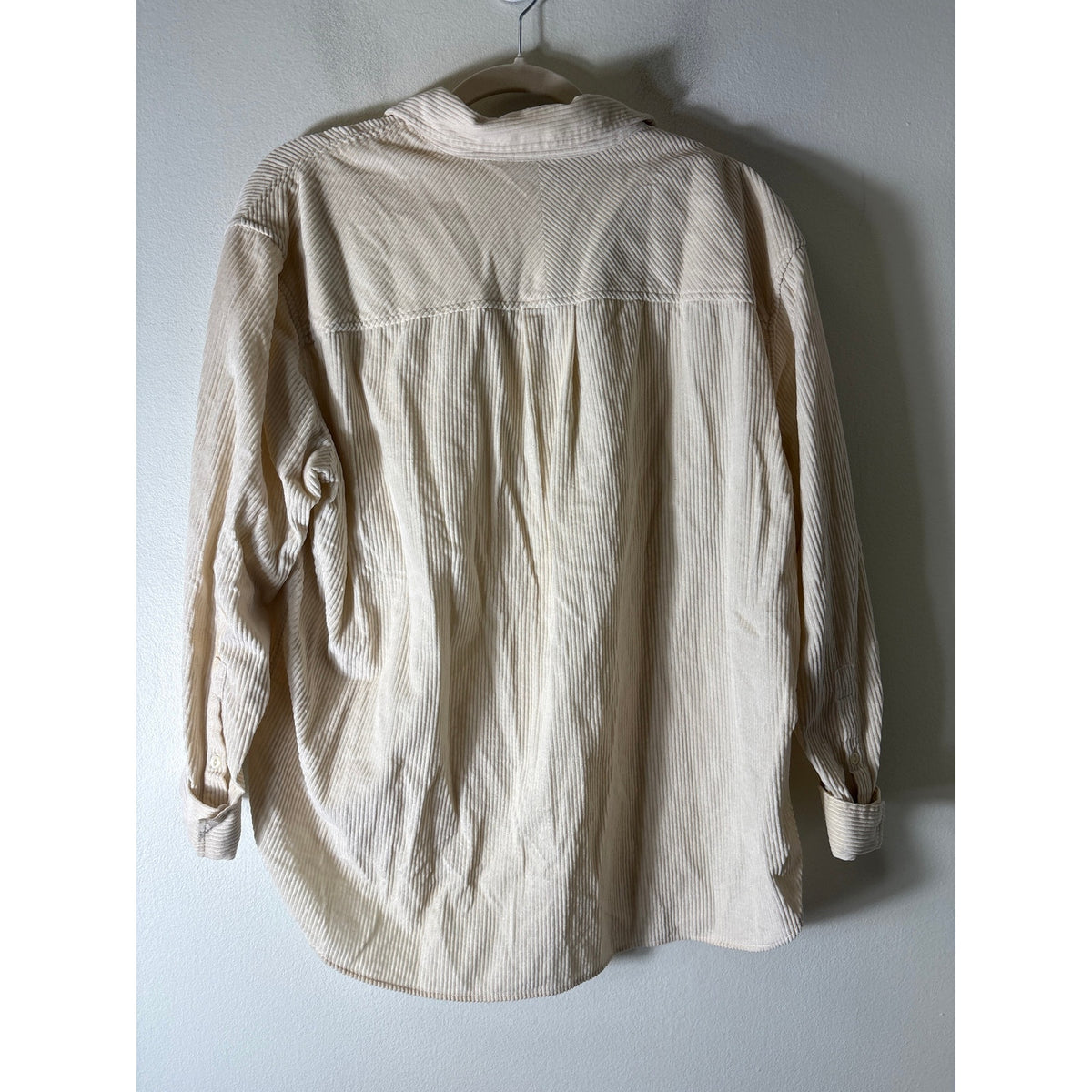 AYR Whale Cord Button Up Shirt Sz M