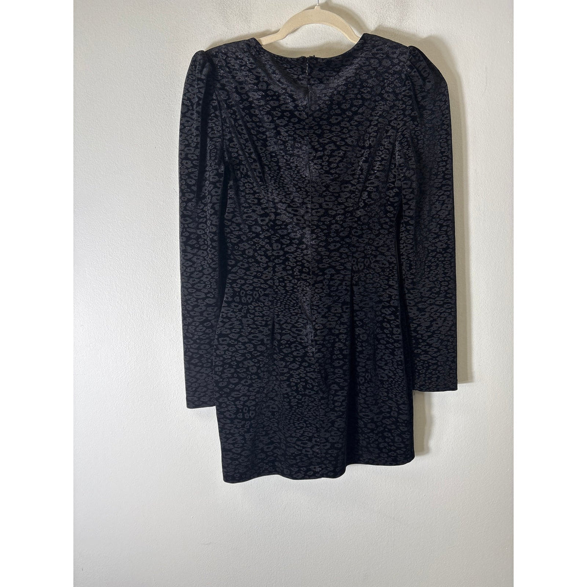 Grey Lab Black Long Sleeve Body Con Mini Dress Sz XS