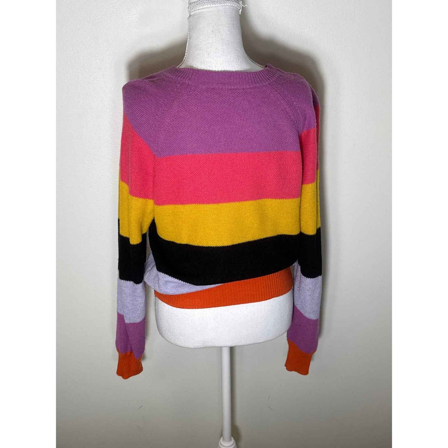 Stine Goya Multi Color Stripe Pullover Sweater Sz S