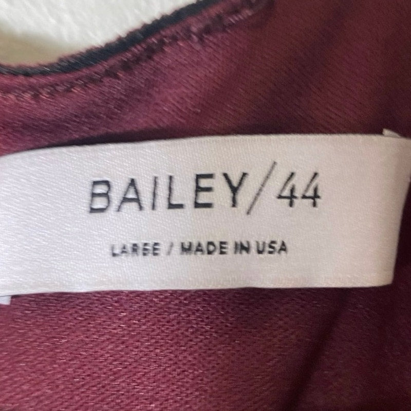 Bailey/44 Large Vneck Burgundy dress Sz L
