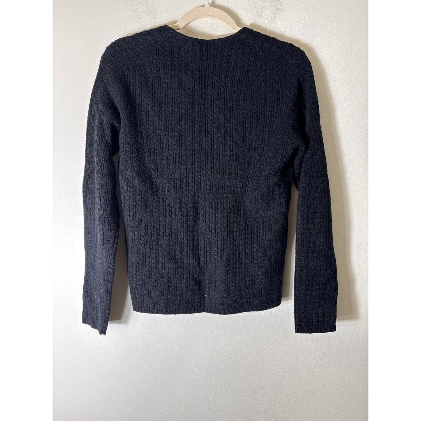 NWT Ann Taylor Black Pullover Long Sleeve Sweater Sz M