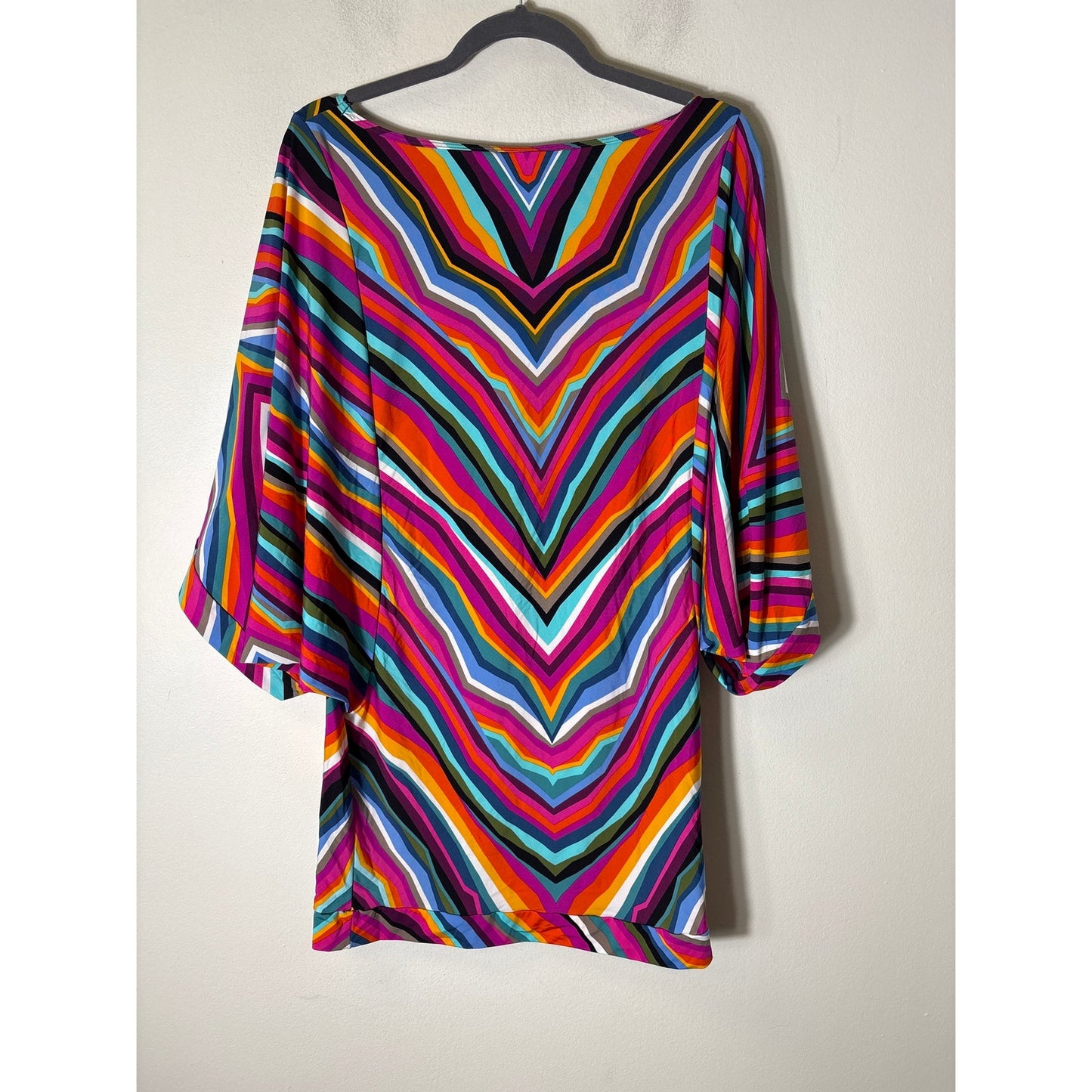 Trina Turk Multicolor Striped Knee Length Dress Sz M