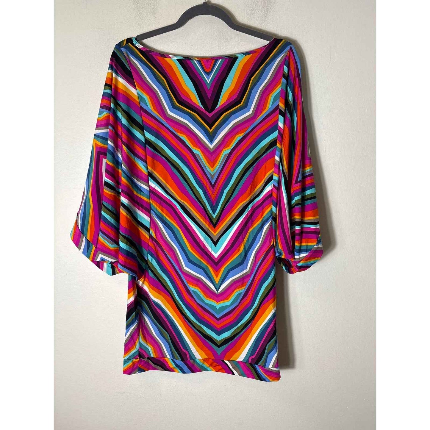 Trina Turk Multicolor Striped Knee Length Dress Sz M