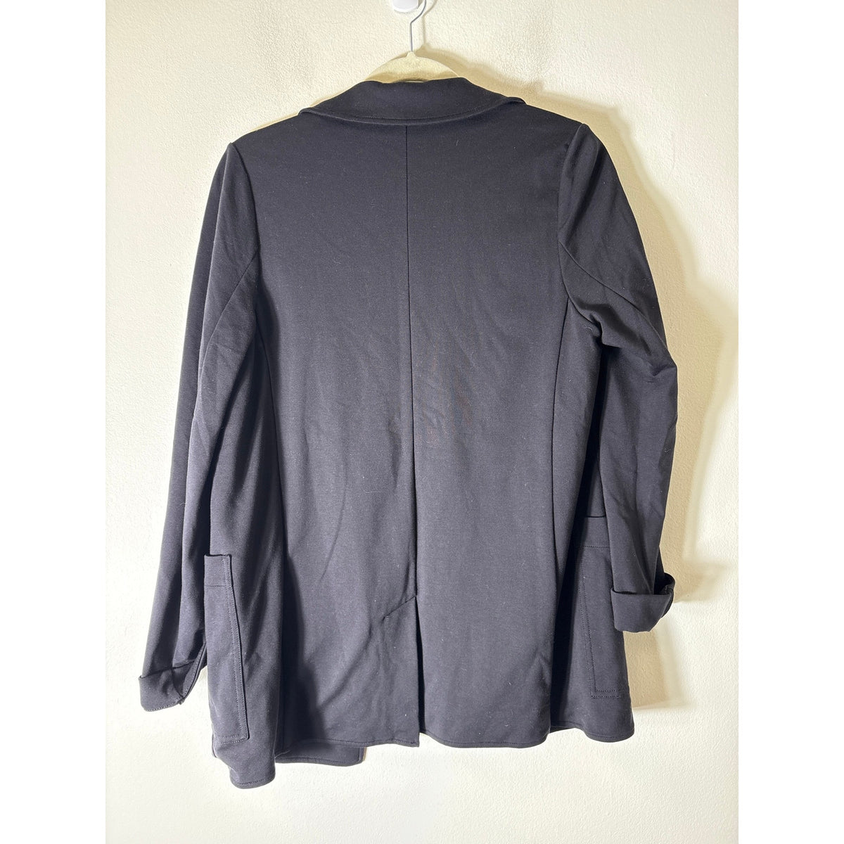 Athleta Black Sweatshirt Open Cardigan Sz 4