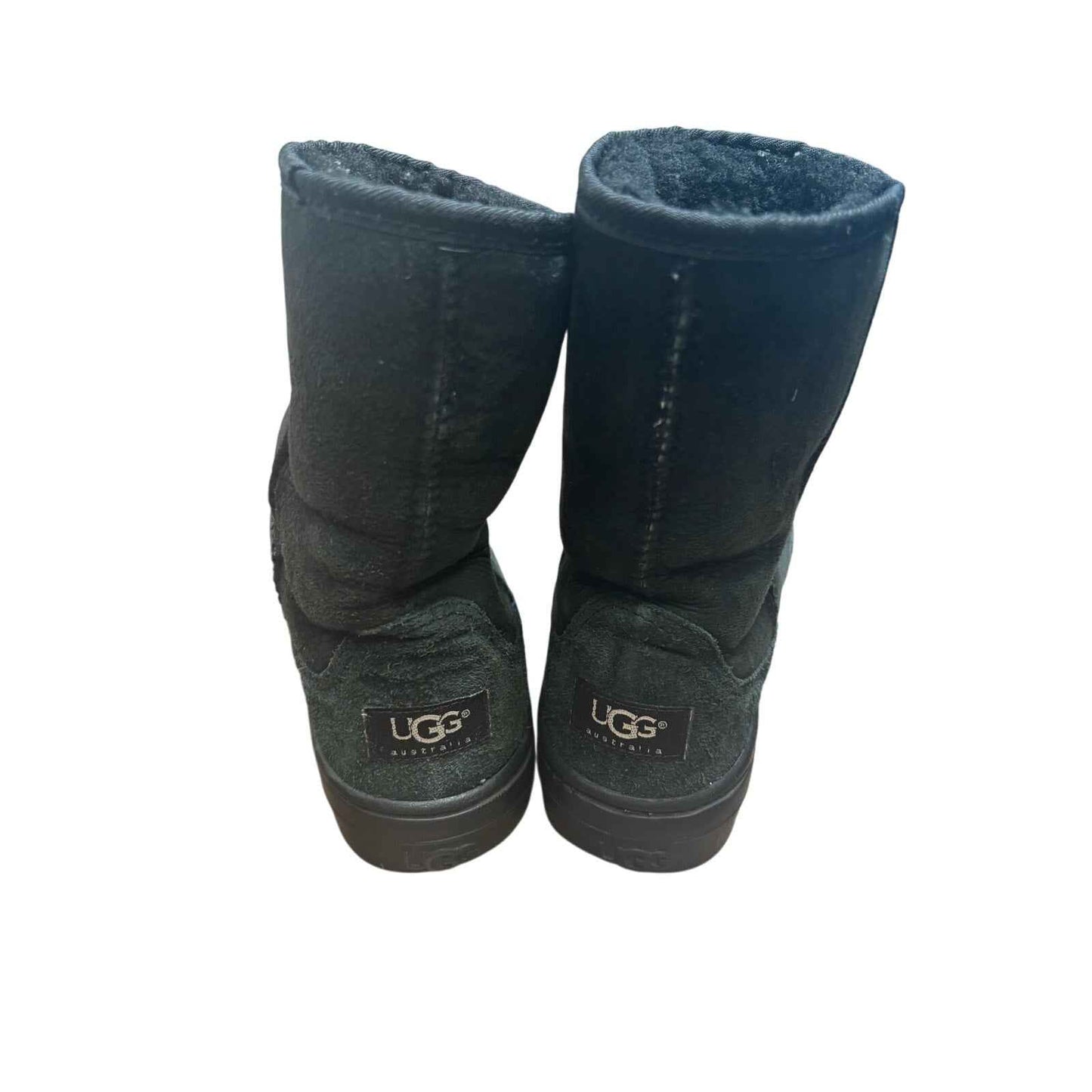 Ugg Black Ultra Short Bootie Sz 6