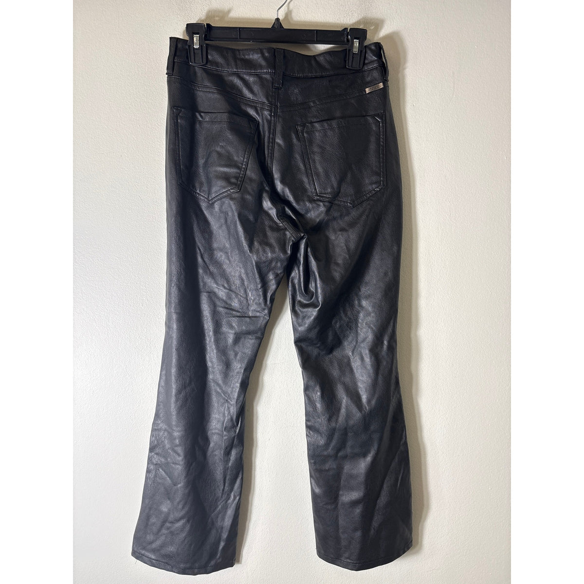 Kancan Black Faux Leather JEans Sz 28