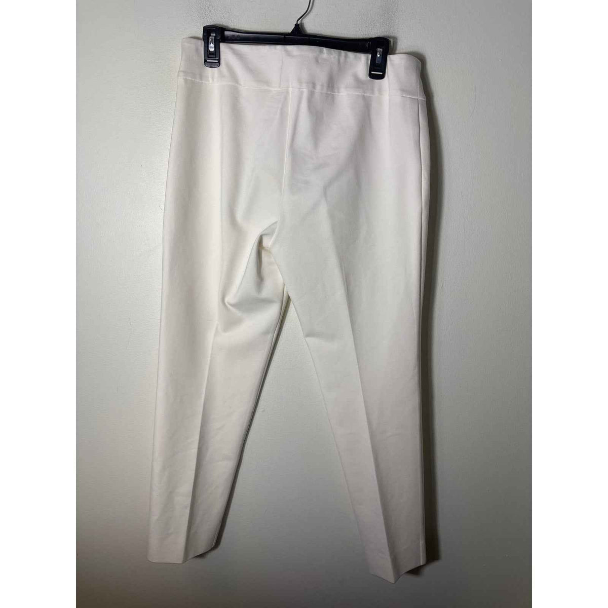 Estelle and Finn Off White Straight Leg Pull On Ankle Pants Sz 12