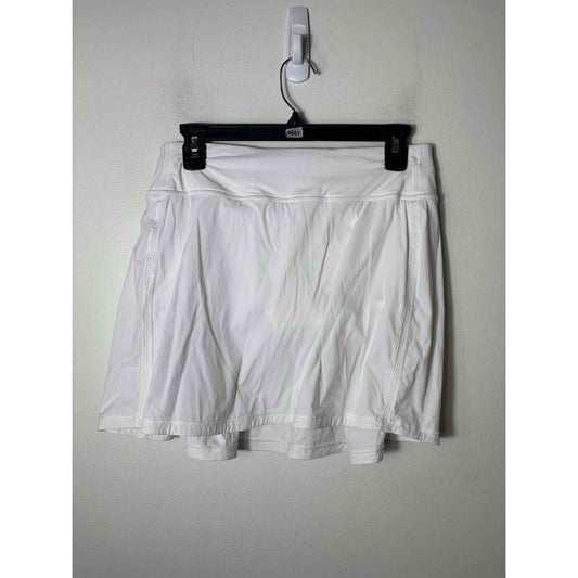 Lululemon Crisp White Athletic Skirt Sz 6