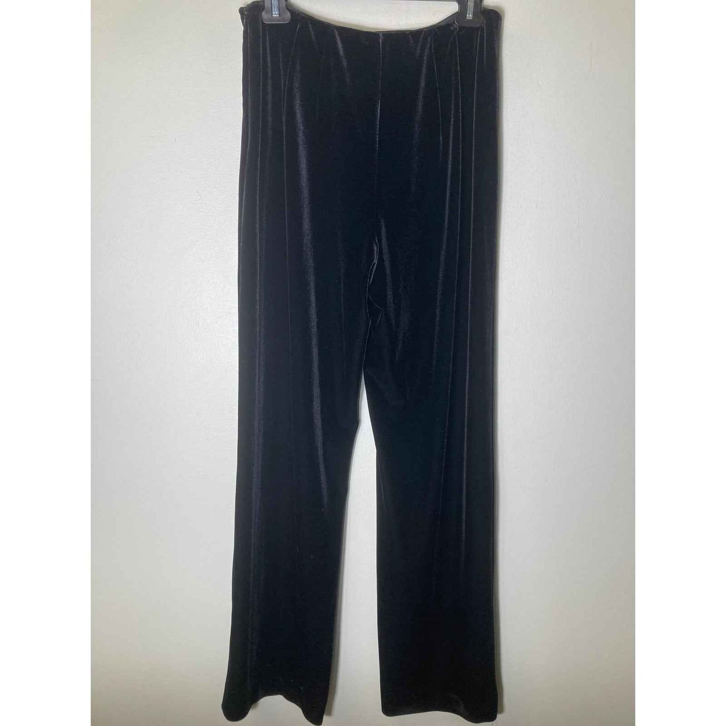 Worth Black Velour Side Zip Holiday or Special Occasion Pants Sz 8