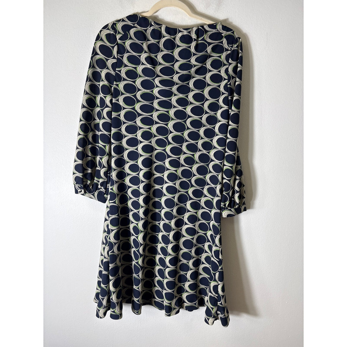 Moulinette Soeurs Navy and Green Design Dress Sz 2