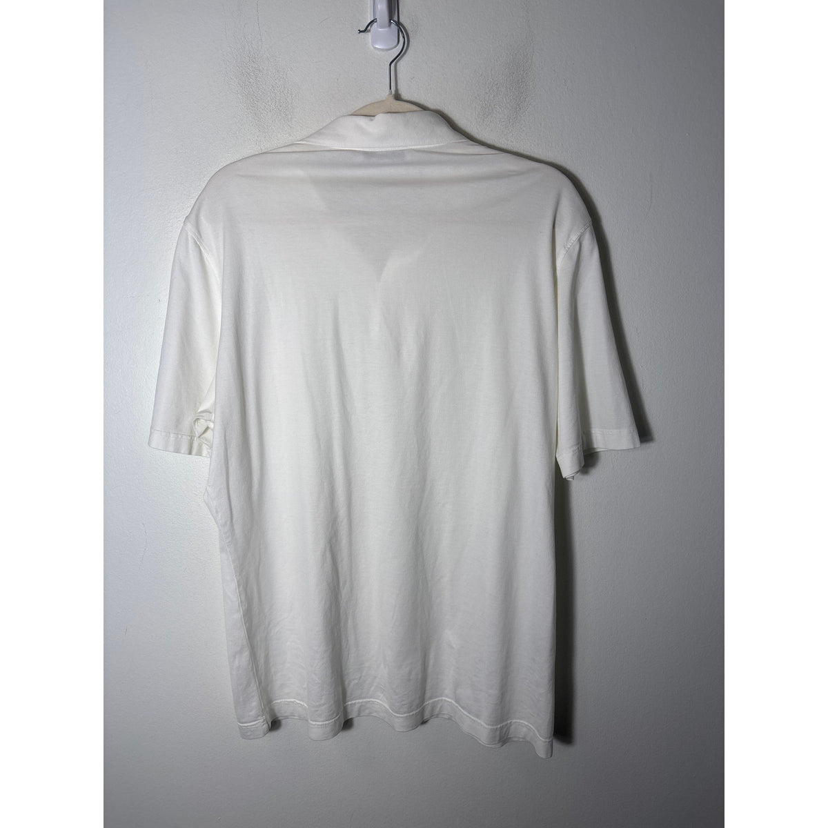 Men's Filippo De Laurentis White Soft Tee Polo sz 52 (large)