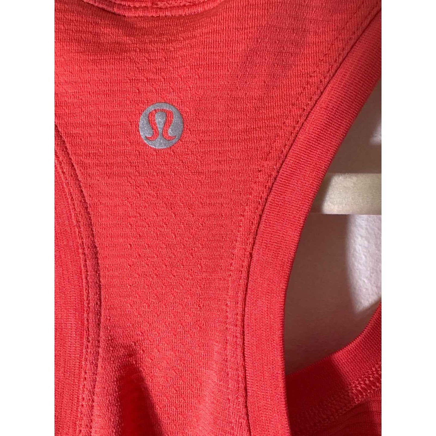 Lululemon Orange Razorback Athletic Tank Sz (fits like a ) S