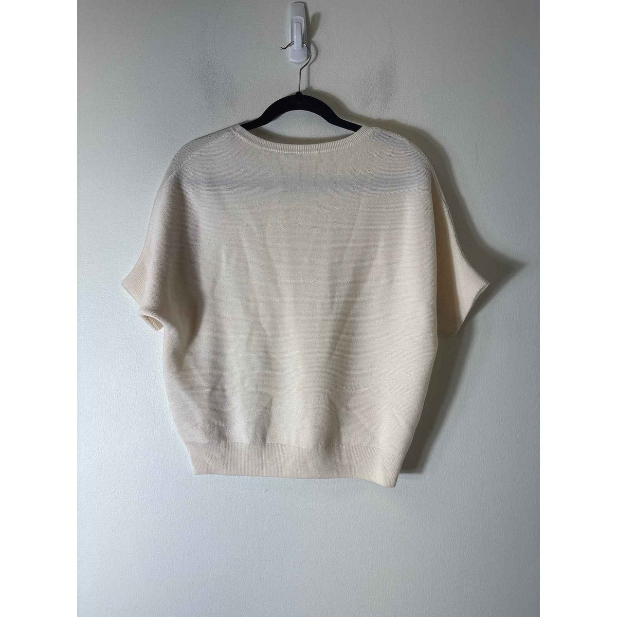 R|Label Cream Funnel Sleeve Wool Knit Sweater Sz XS