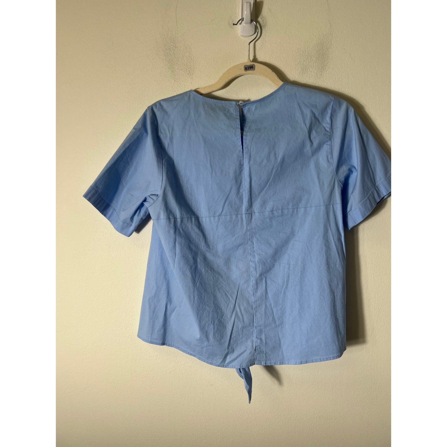 Aqua Light Blue Short Sleeve Top Sz S