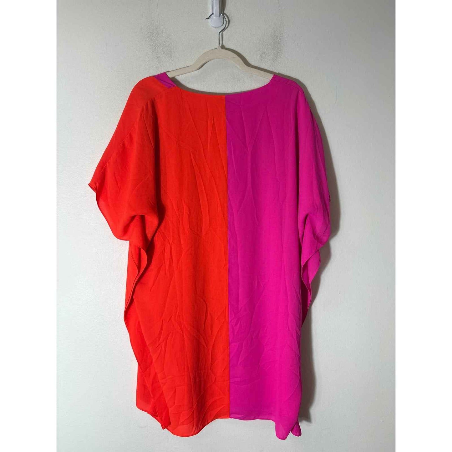 NWT Crosby by Mollie Birch Pink and Persimmon Renee Dress Sz L