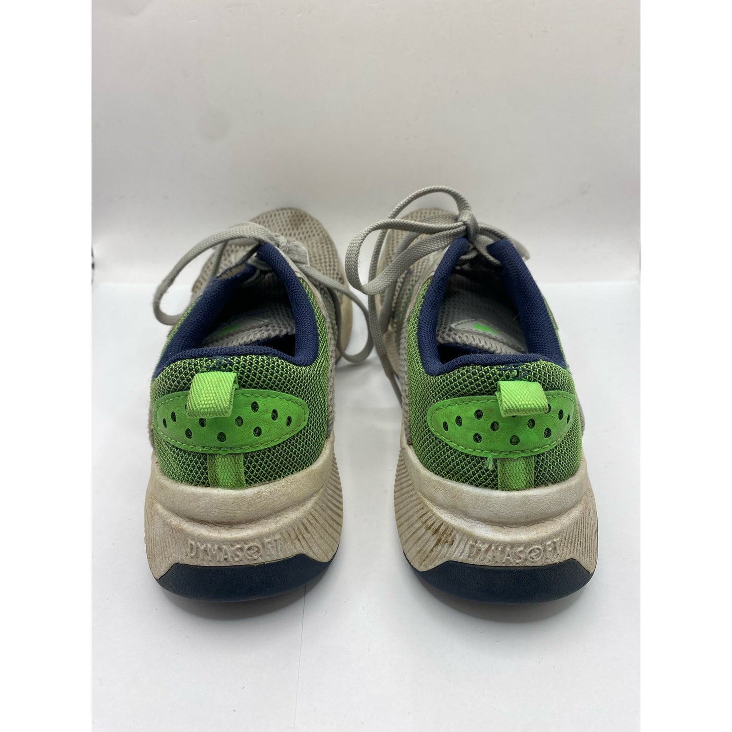 Kids New Balance Grey and Green Tennis Shoes Sz 4.5