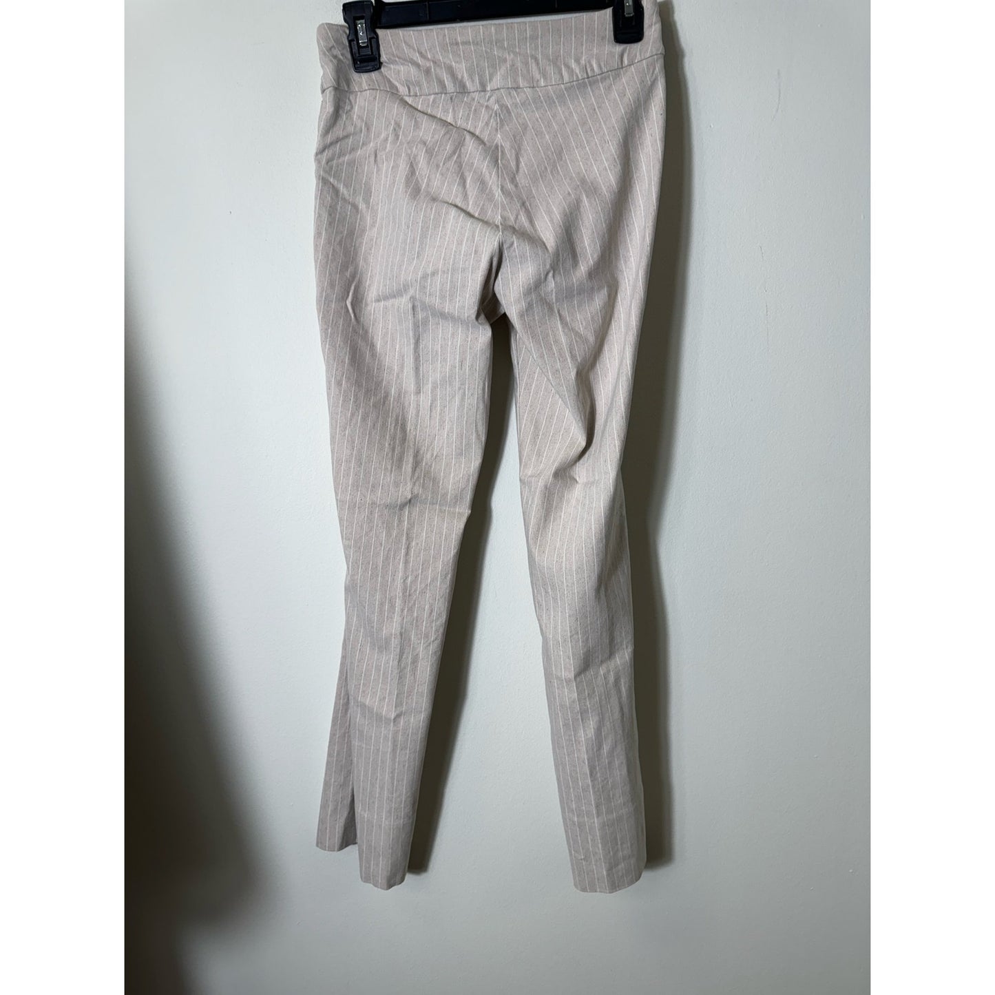 Krazy Larry Tan White Striped Pull On Pants Sz 2