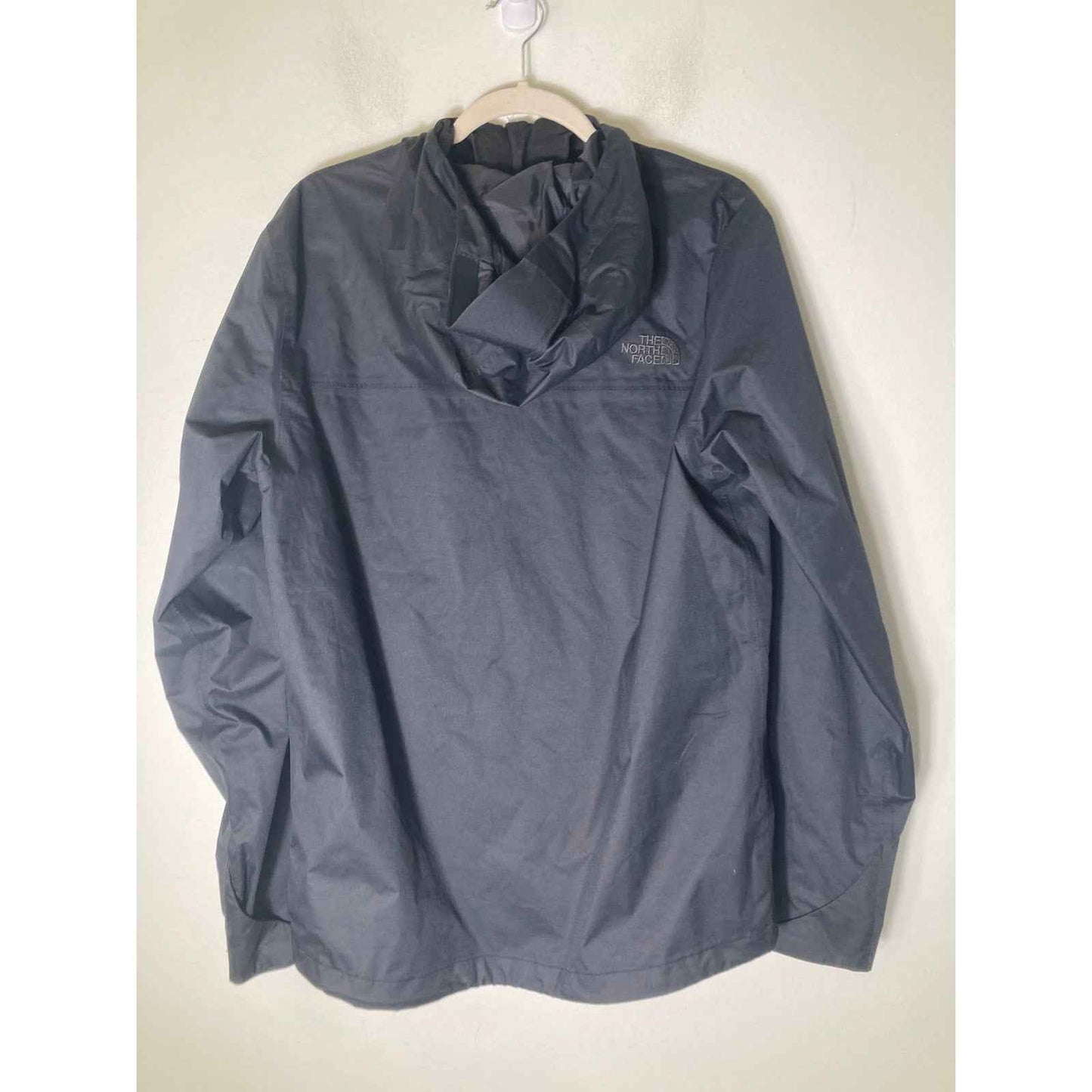 Men's The North Face Black Hooded Rain Jacket Sz S