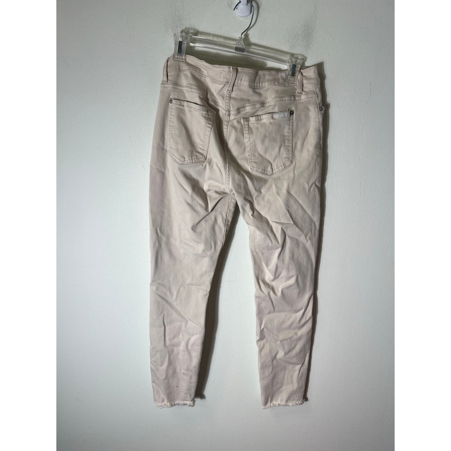 7 For All Mankind Cream Denim Leggings Sz 30