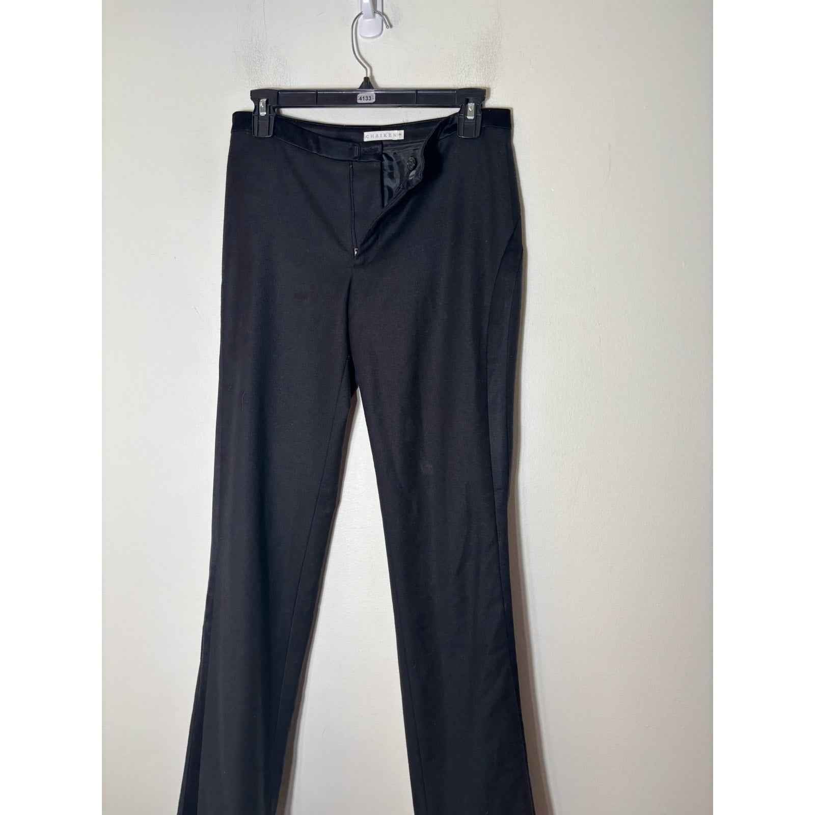 Chaiken Black Wool Slacks Sz 2