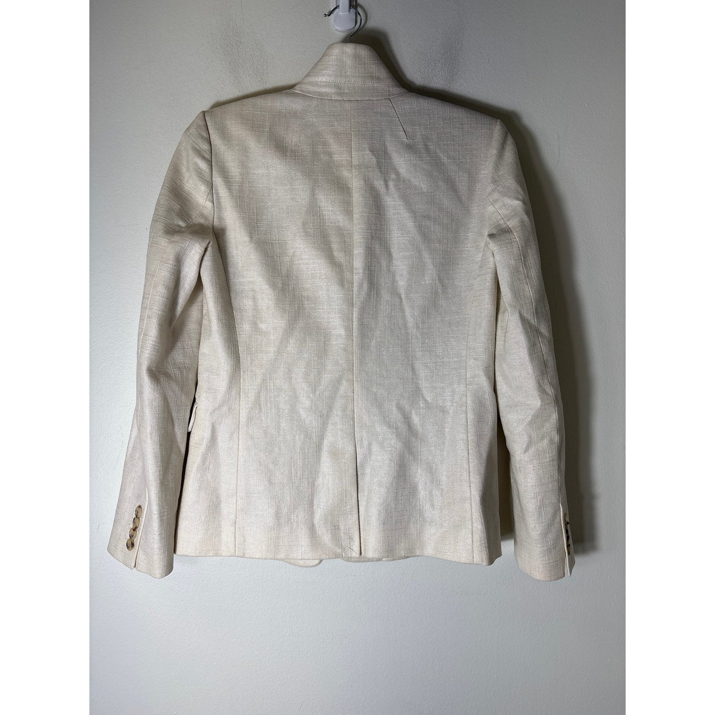 J. Crew Off White Long Sleeve Regent Blazer Sz 4