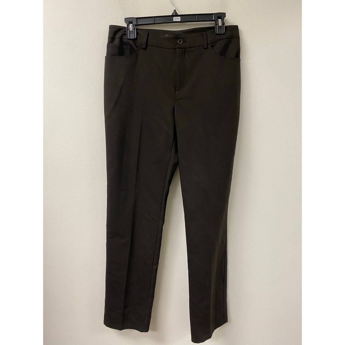 Peace of Cloth Dark Brown Straight Leg Pants Sz 8