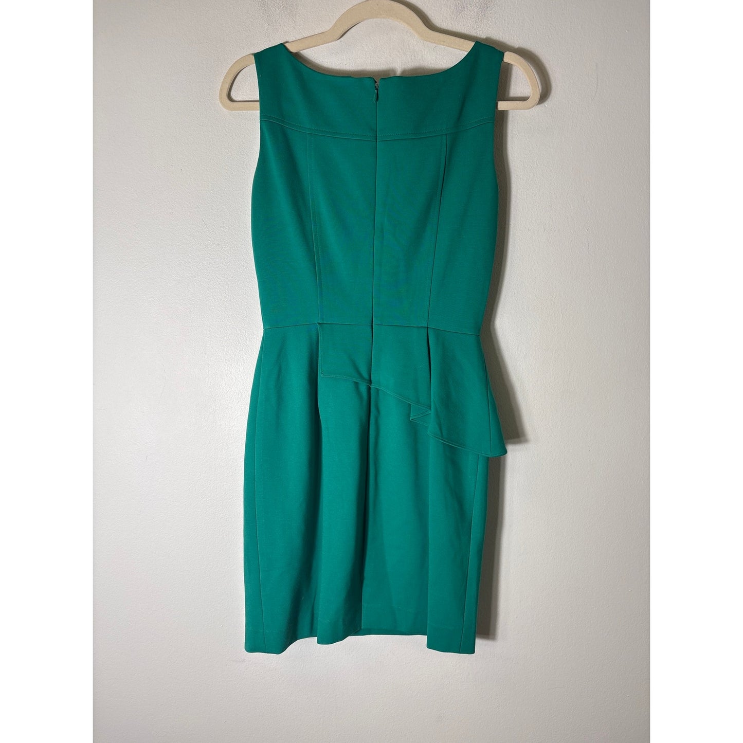 Antonio Melani Bright Green Knee Length Peplum Sheath Dress Sz 0