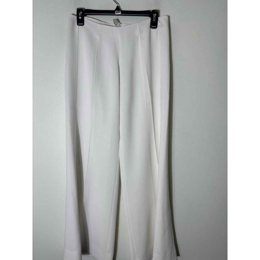 Yansi Fugel Off White Wide Leg Flowy Dressy Pants Sz 2