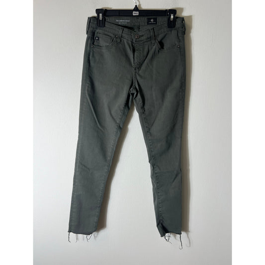 Adriano Goldschmied Dark Green "The Legging Ankle" Sz 27