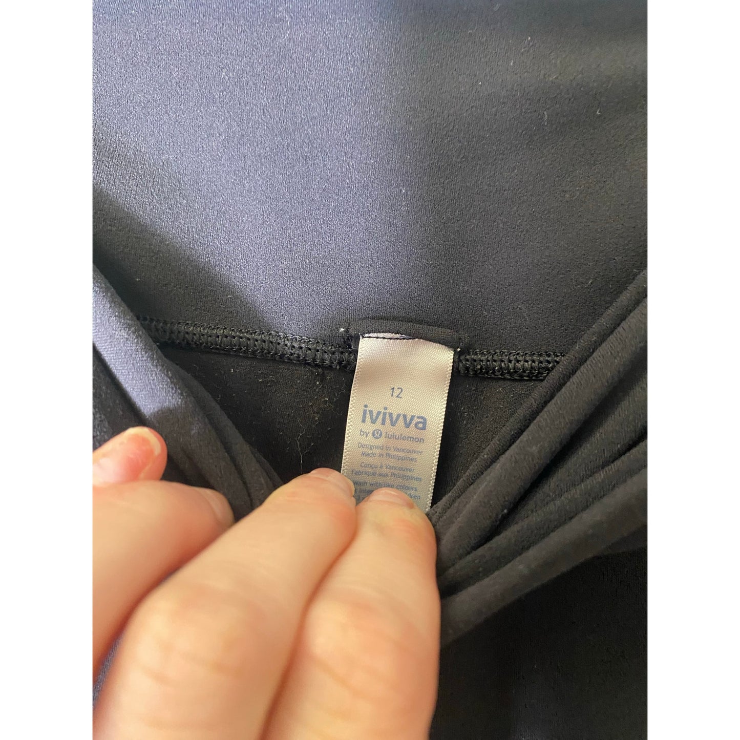 Ivivva Girls Black Leggings Sz 12