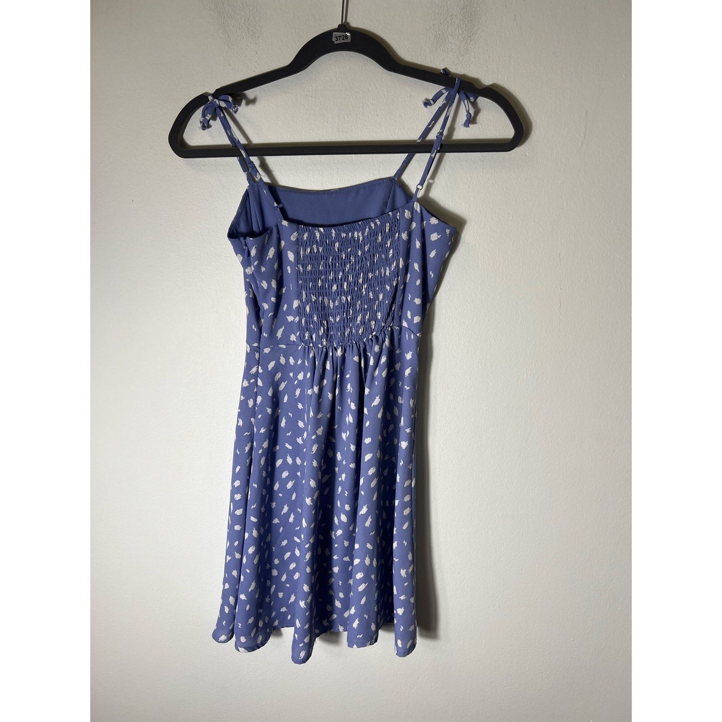 Girls Walking on Sunshine medium periwinkle summer dress