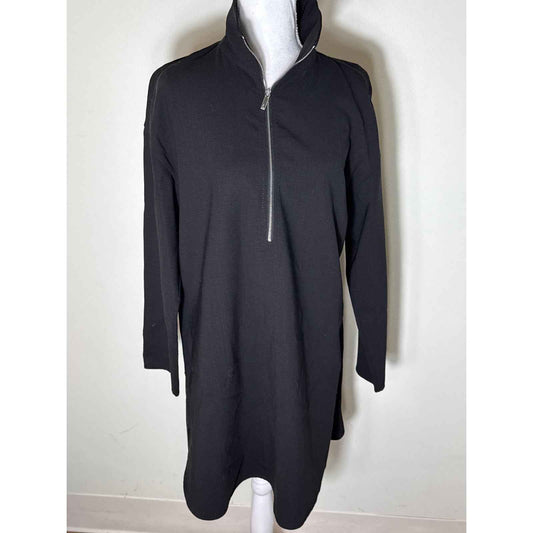 Lafayette 148 Black Shift Dress Sz M