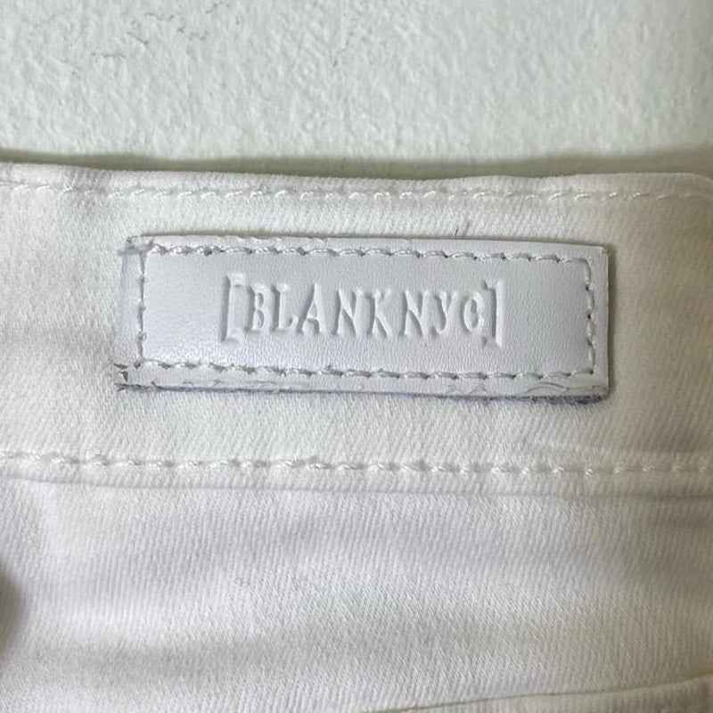 Blank NYC White The Mercer Skinny Ankle Jeans Sz 28s
