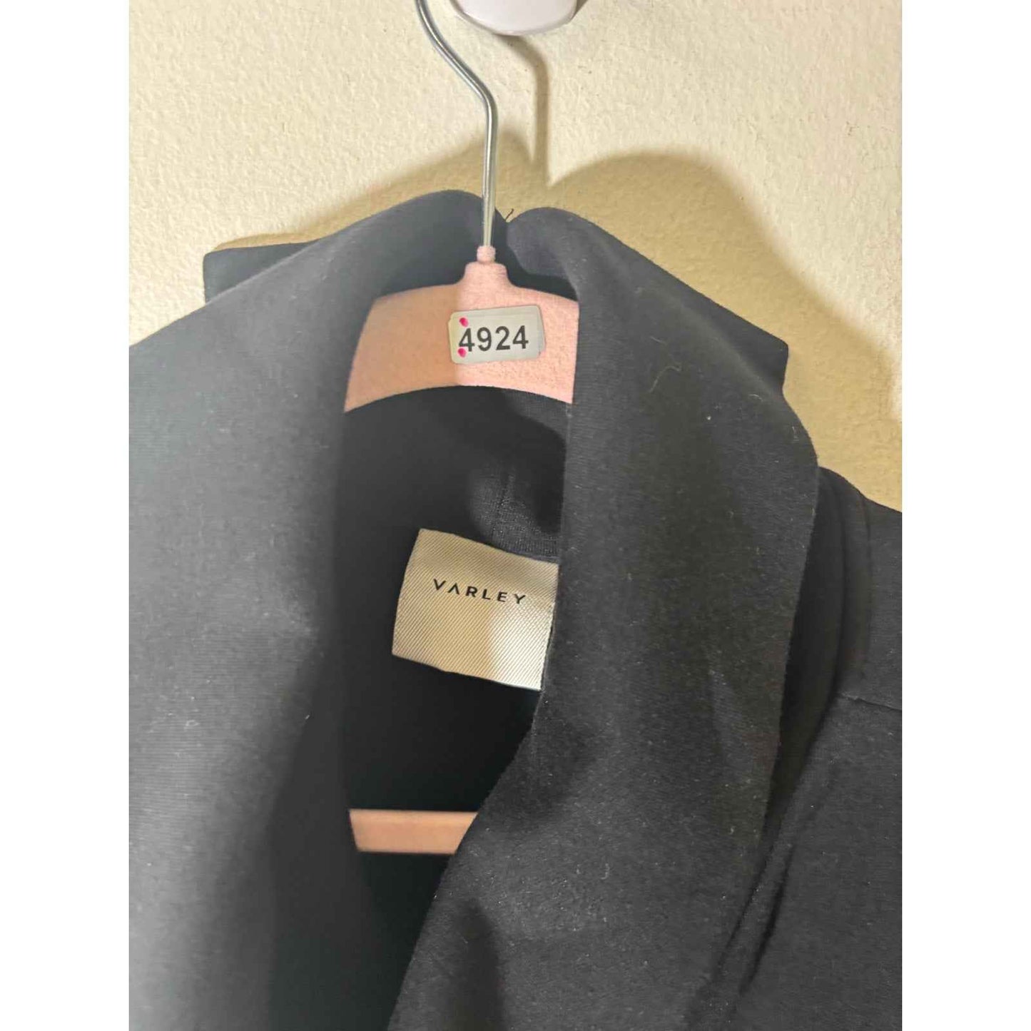 Varley Black Funnel Neck Drawstring Sweatshirt Sz L
