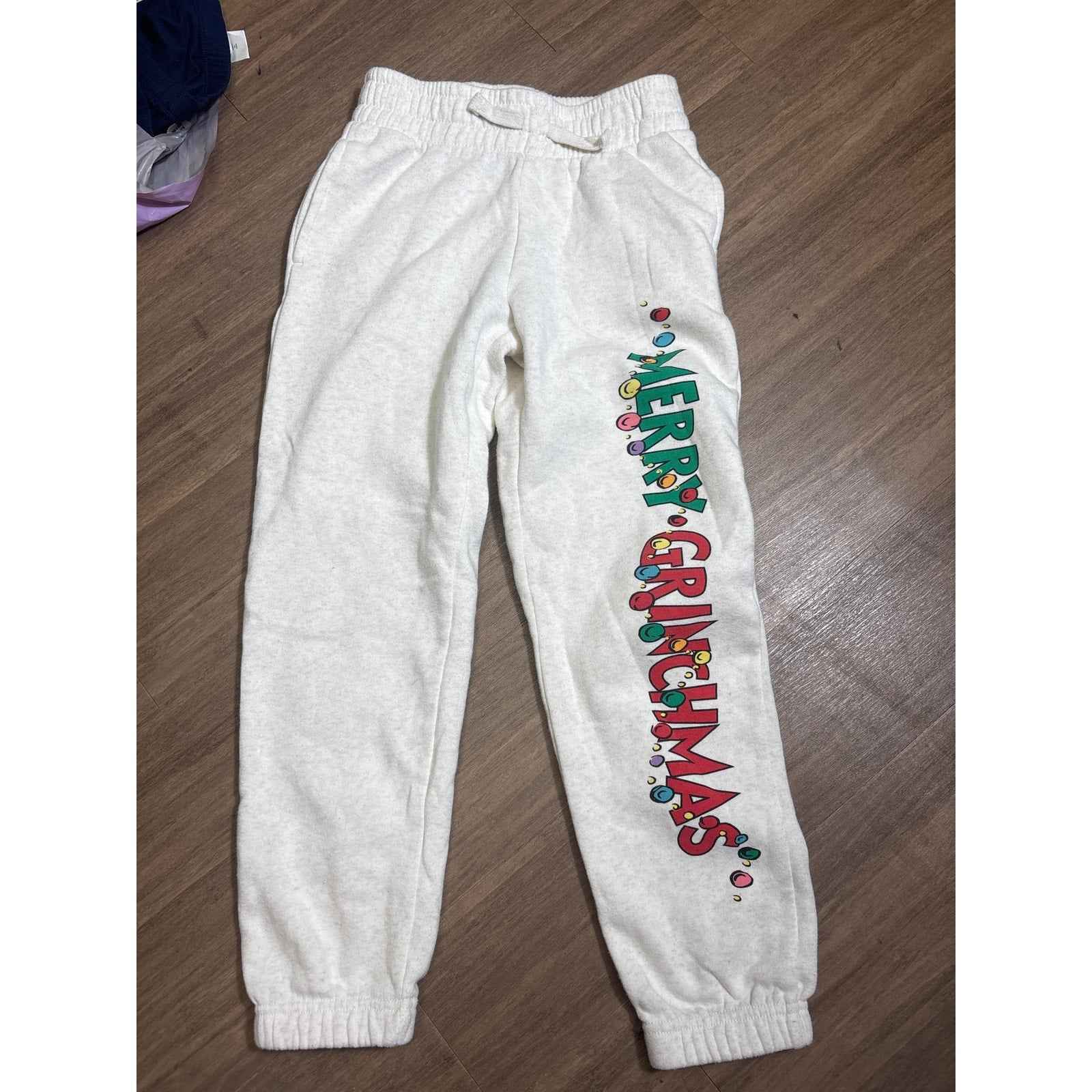 Bundle of 3 Pairs of Girls Sweat Pants, 1 Fleece Vest sz 7/8