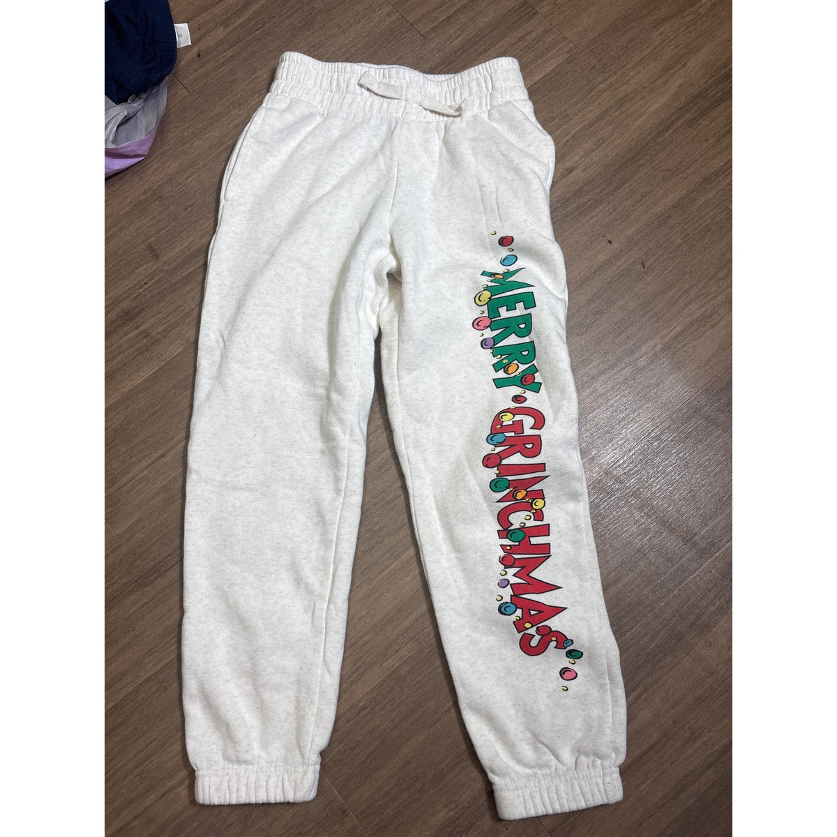 Bundle of 3 Pairs of Girls Sweat Pants, 1 Fleece Vest sz 7/8