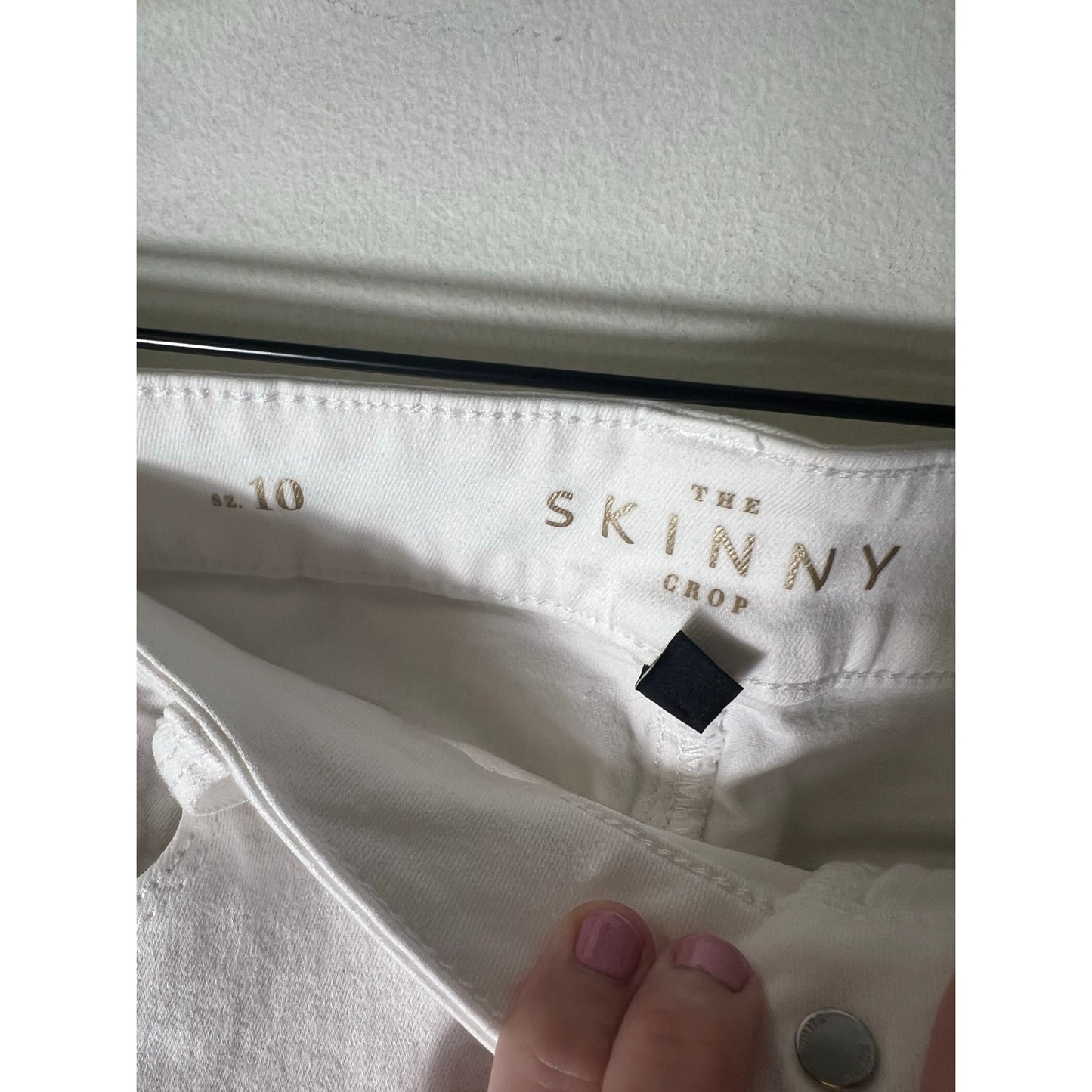 Madewell White 10" high rise Skinny Jeans Sz 31