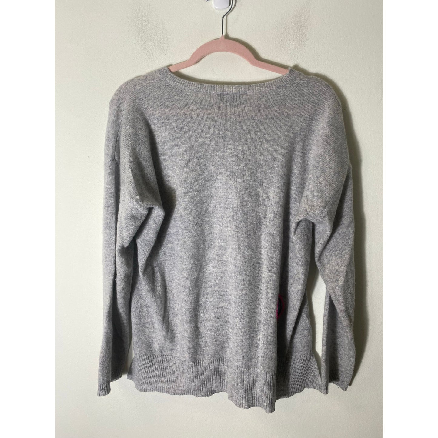 Pure Amici Cashmere #LOVE Sweater Sz M