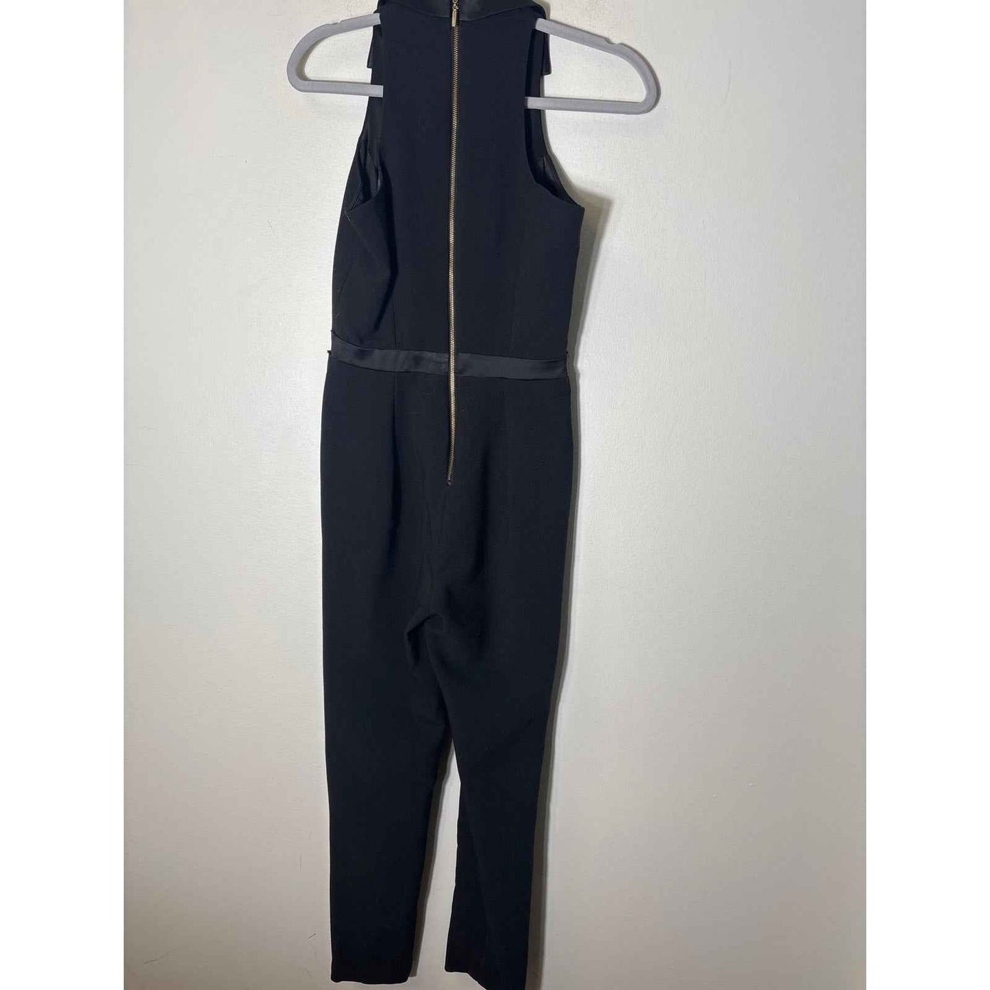 XOXO Black Sleeveless Tuxedo Style Special Occasion Jumpsuit Sz 0