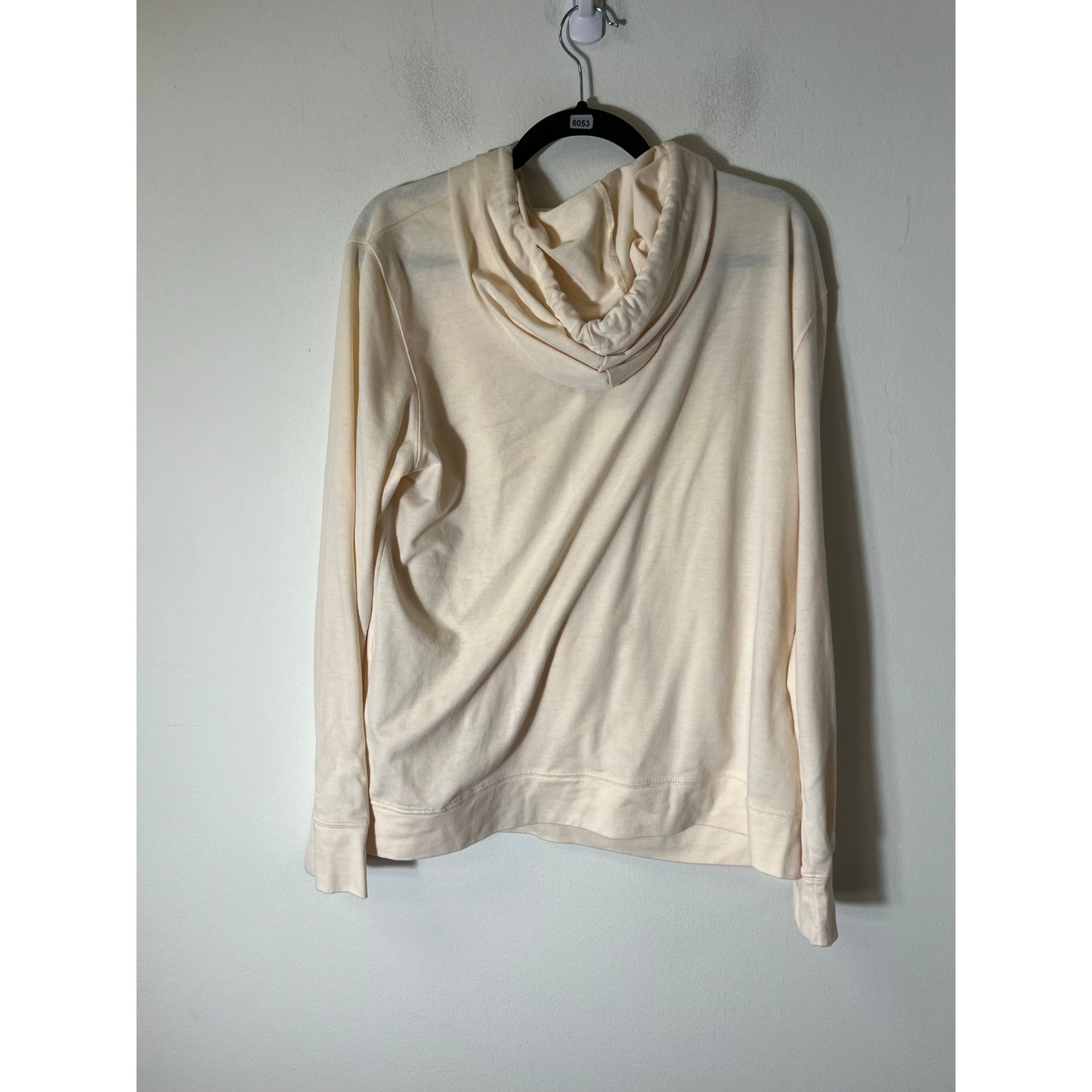 Wanliss Off White Hooded Long Sleeve Sweatshirt Sz XXL